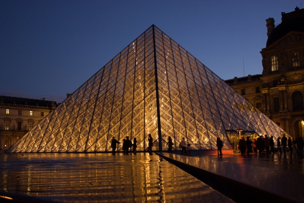 The Louvre art museum in Paris, France