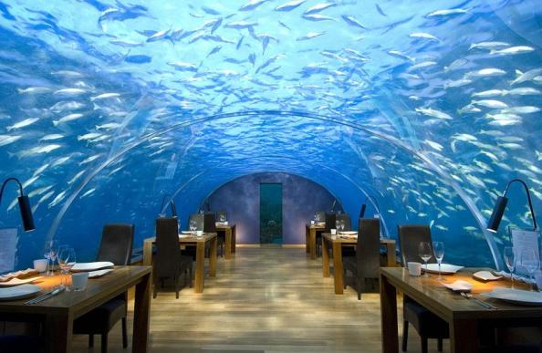 Underwater hotel at Conrad Maldives, Rangali Island